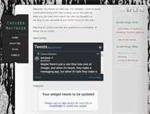 Tablet Screenshot of chelseawhitaker.com